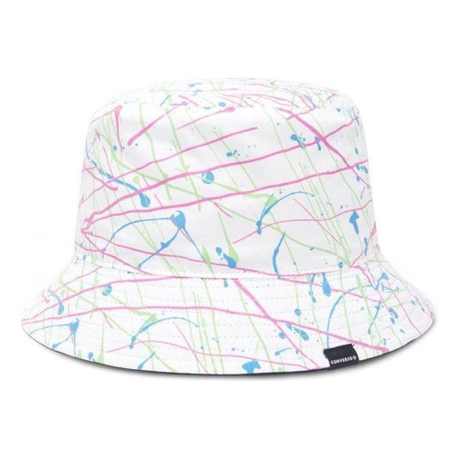 Converse Reversible Paint Splatter Bucket Hat 'White' 10018910-A06