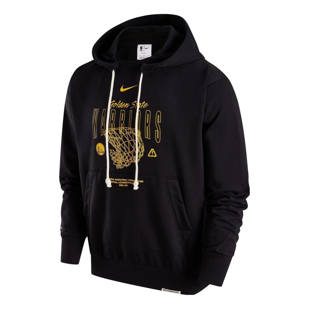 Nike Golden State Warriors Standard Issue Hoodie 'Black Gold' FB4274-010