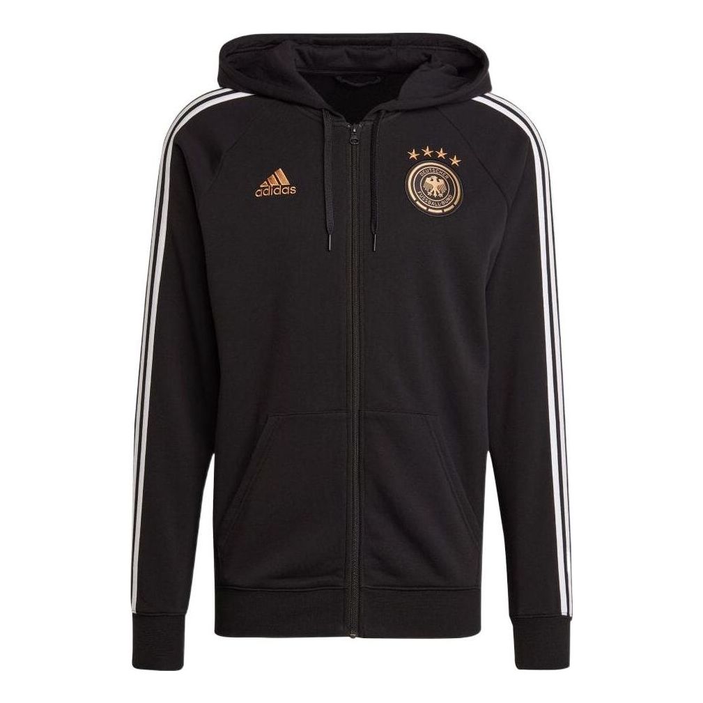 adidas Germany 22' zipped jacket 'Black' HF4061