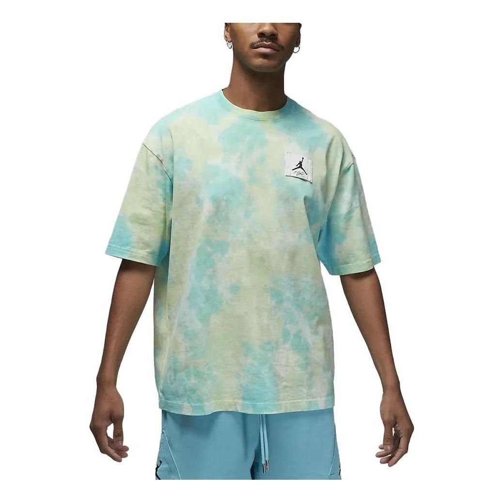 Air Jordan Essentials Oversized Graphic T-Shirt 'Green Blue' DX9583-110