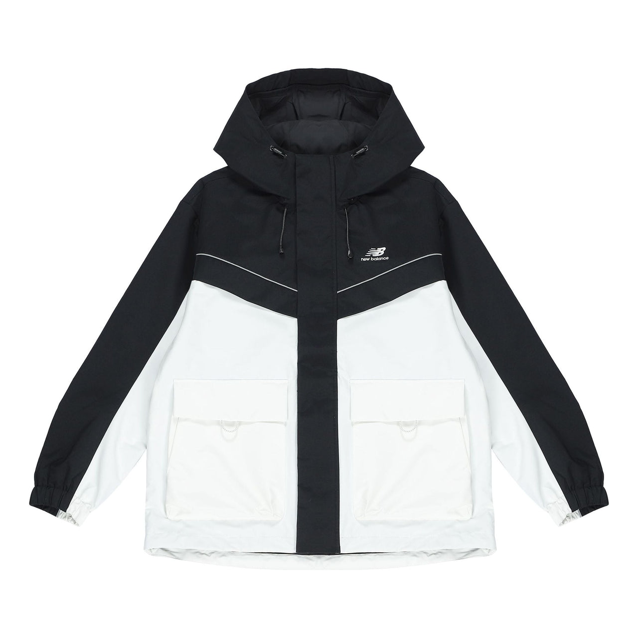 New Balance Windproof Jacket Asia Sizing 'Black White' 5AC39333-BK