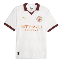 PUMA 2023-24 Manchester City Men's Stadium Away Jersey 'White' 770449-02