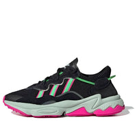 (WMNS) adidas Ozweego 'Black Shock Lime Pink' EE5714
