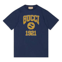 Gucci Cotton Jersey Printed T-Shirt 'Blue' 771758-XJF3R-4622