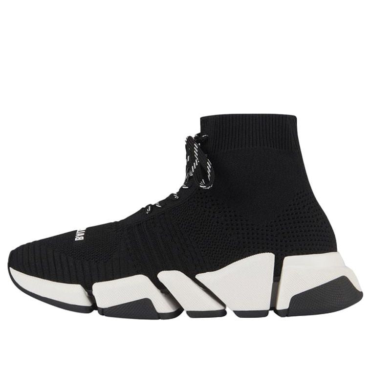 (WMNS) Balenciaga Speed 2.0 Sports Shoes Black/White 617214W17021015