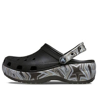 (WMNS) Crocs Classic Crush Disco Clog 'Black' 208123-0C4