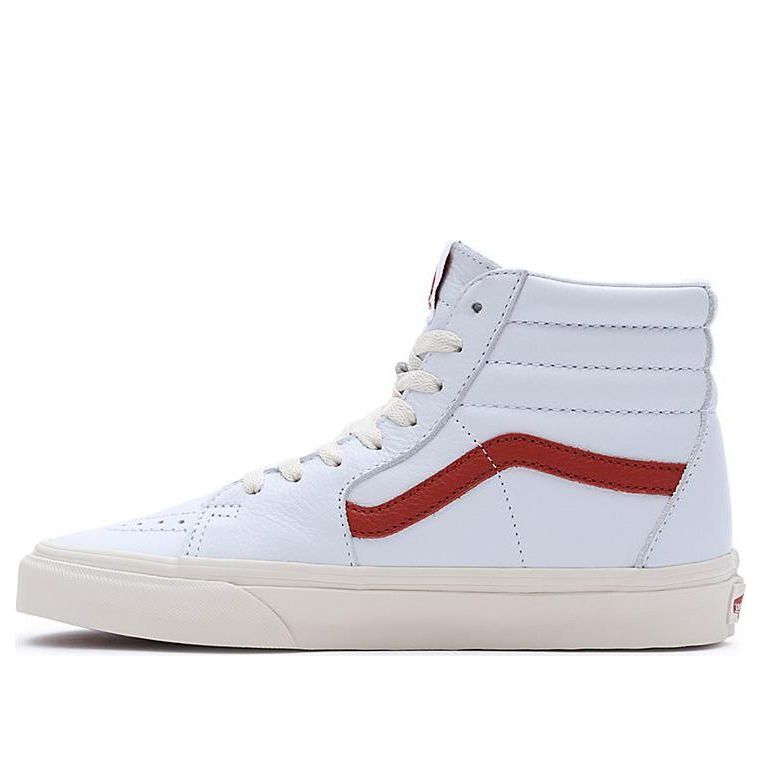 (WMNS) Vintage Pop Sk8-Hi Shoes 'White Red' VN0007NSRED