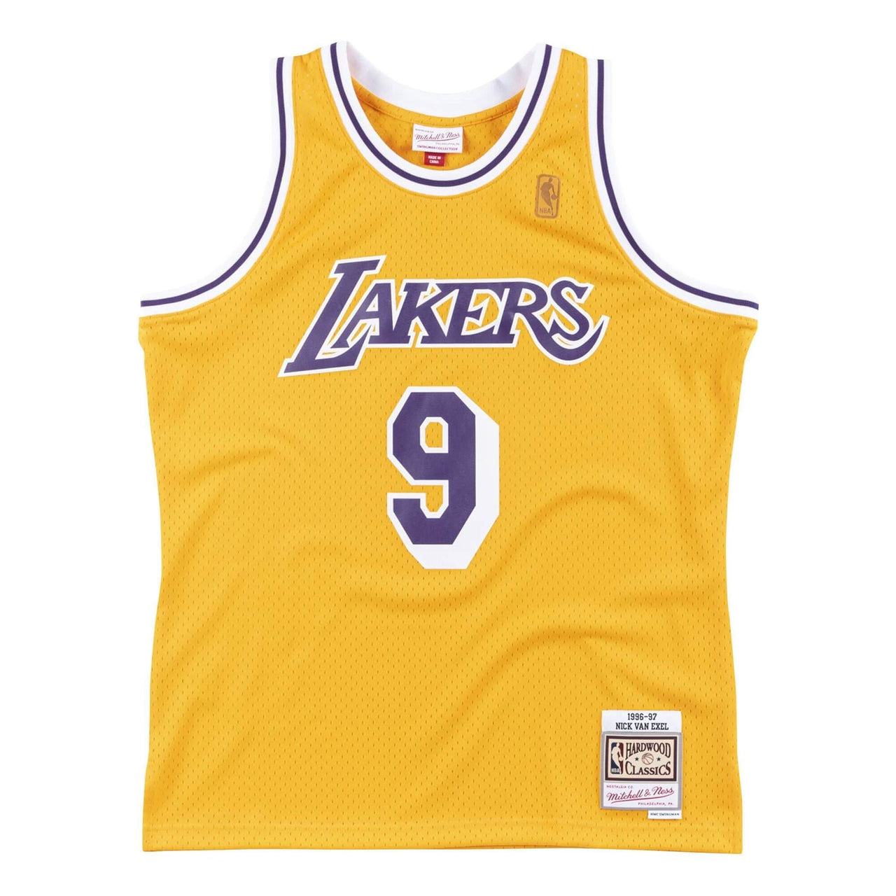 Mitchell & Ness x NBA Los Angeles Lakers 1996-97 Swingman Jersey 'Nick Van Exel 9' SMJYLG19014-LALLTGD96NVE