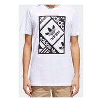 adidas originals StampTee Logo Printing Short Sleeve White CW2360