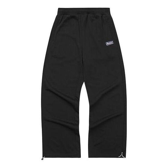 (WMNS) Skechers Logo Letter High-waisted Casual Pants 'Black' L222W151-0018