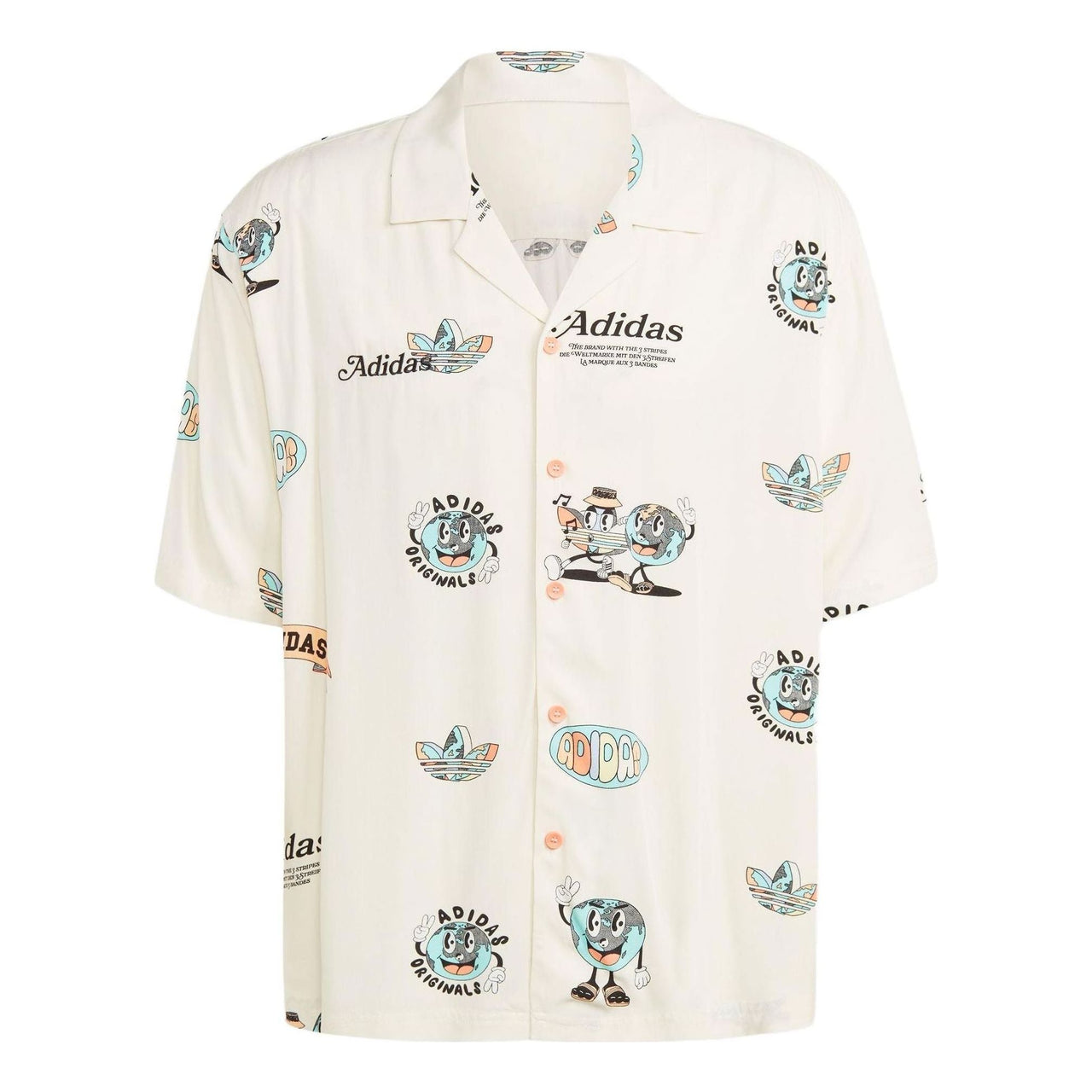 adidas Enjoy Summer Resort Shirt Asia Sizing 'Beige' IT8179