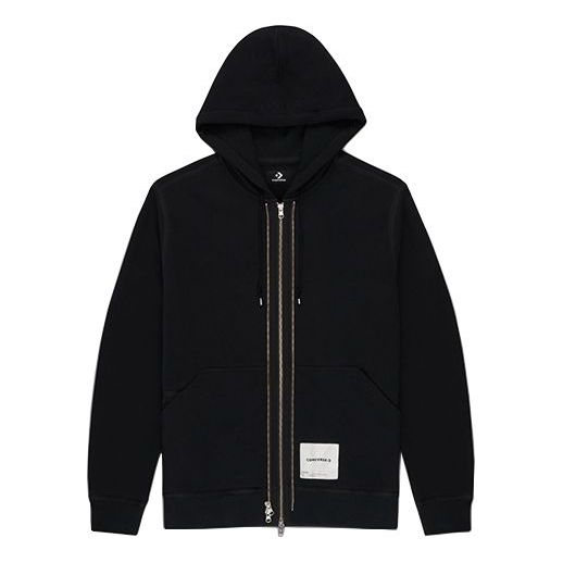 Men's Converse x Slam Jam Crossover Back Logo Sports Hooded Jacket Black 10022282-A01