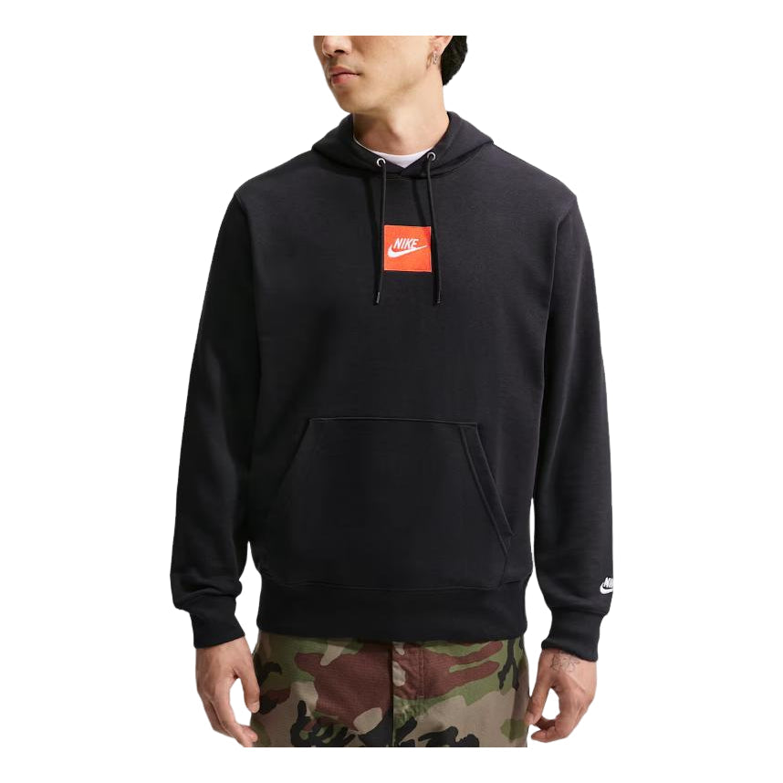 Nike Sportswear Club French Terry Hoodie 'Black White' IM5540-010