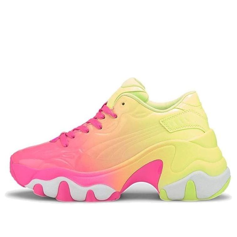 (WMNS) PUMA Pulsar Wedge 'Luminous Pink Fizzy Yellow' 373043-02
