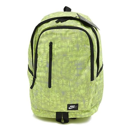 Nike ALL ACCESS SOLEDAY BKPK-P Lightweight Casual Sports Student schoolbag Backpack Unisex Green Light green BA5231-012