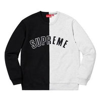Supreme FW18 Split Crewneck Sweatshirt 'Black' SUP-FW18-132