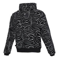 Men's Converse Athleisure Casual Sports Splash Ink Printing Hooded Fleece Lined Pullover Full Print 10022229-A01