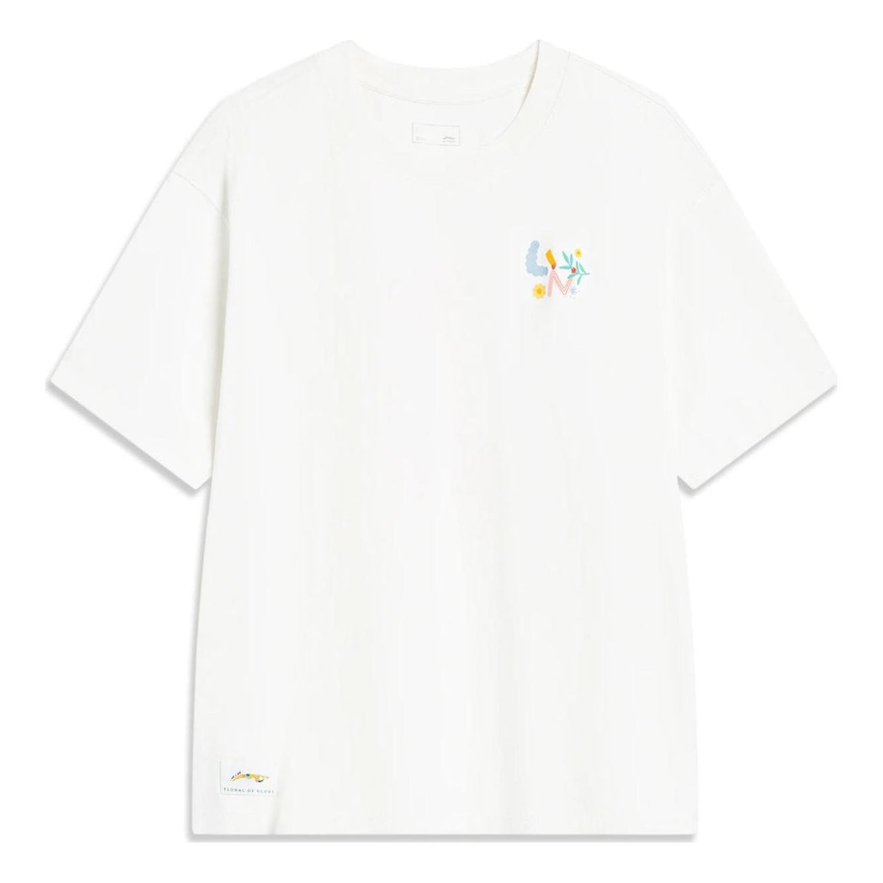 (WMNS) Li-Ning Anything Is Possible Graphic T-shirt 'White' AHST486-1