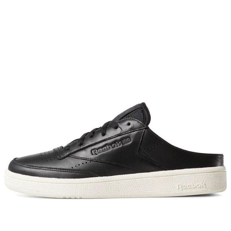 (WMNS) Reebok Club C 85 Mule Sneakers Black CN7805