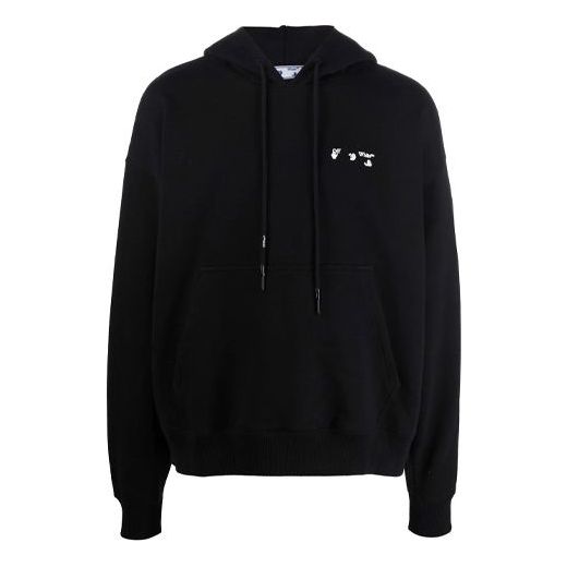 Men's Off-White FW21 Logo Pattern Loose Fit Black OMBB085F21FLE0011001