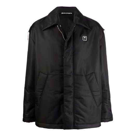 Palm Angels Patch Logo Puffer Blouson 'Black White' PMEA175F21FAB0011001