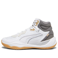 PUMA Playmaker Pro Mid Trophies 'White Grey Gold' 379019-01