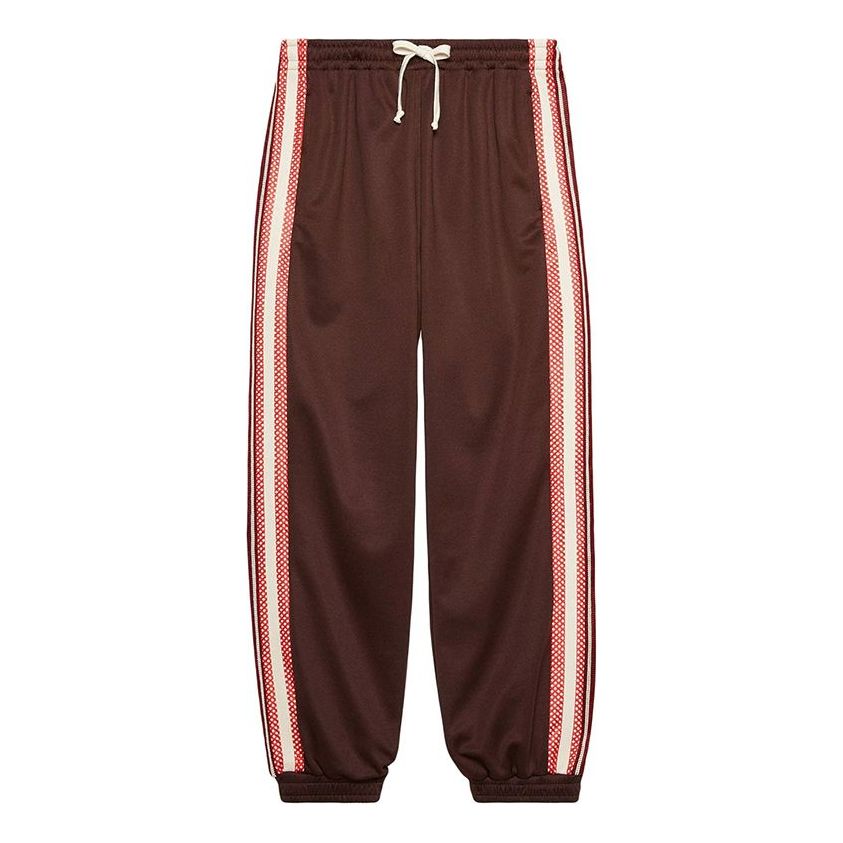 Gucci Jogging pant with G rhombus patch 'Maroon' 587398-XJBOJ-2073