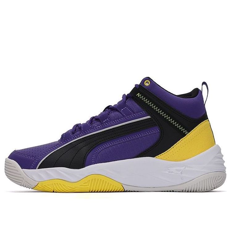 PUMA Unisex Rebound Future Evo Mid-Top Purple/Gold 374899-09