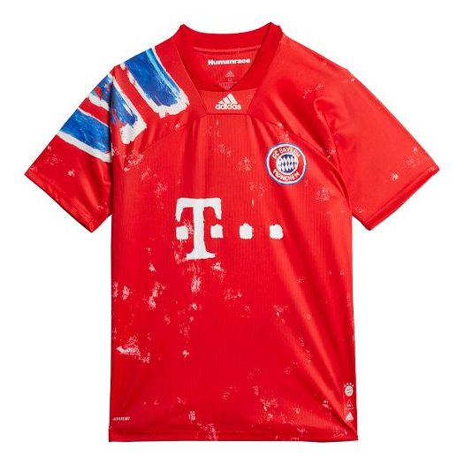 قميص نادي بايرن ميونخ لكرة القدم من أديداس x هيومن ريس "Fcb True Red White" GJ9088