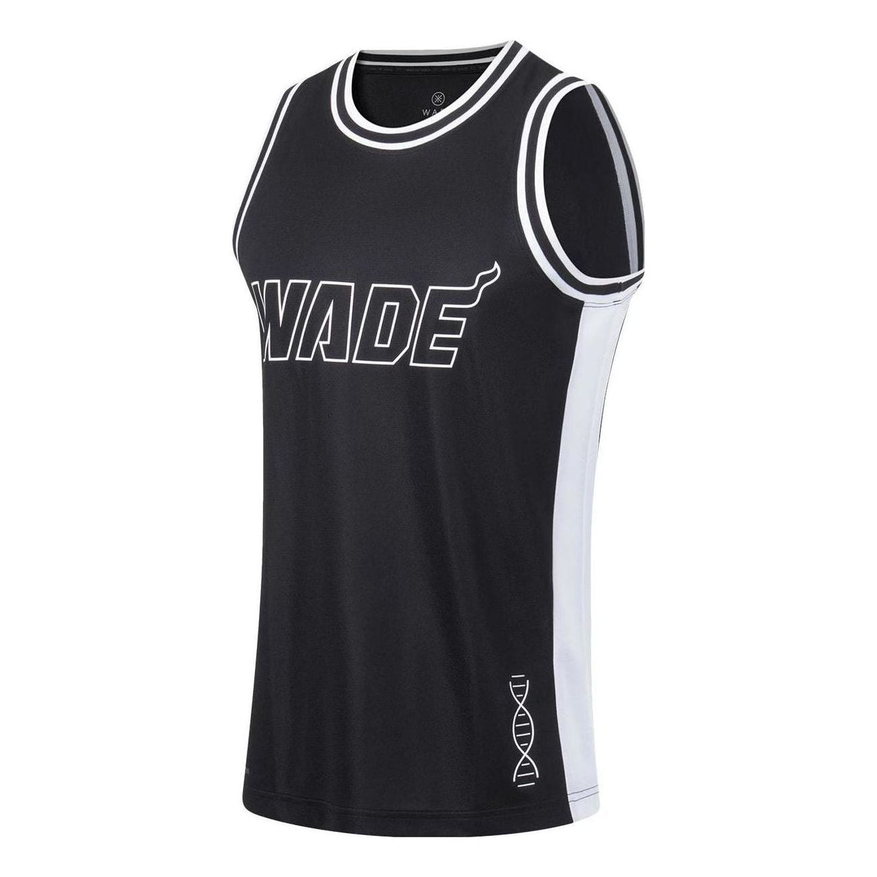 Li-Ning Way Of Wade Graphic Basketball Jersey 'Black White' AAYT051-14