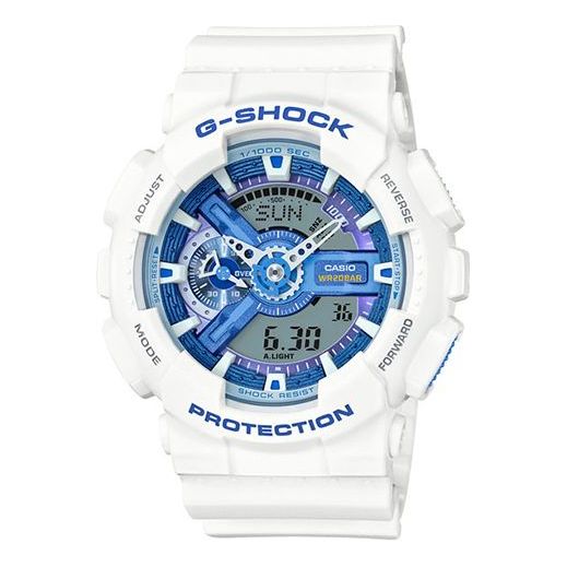 CASIO G-Shock Analog-Digital 'White Blue' GA-110WB-7A