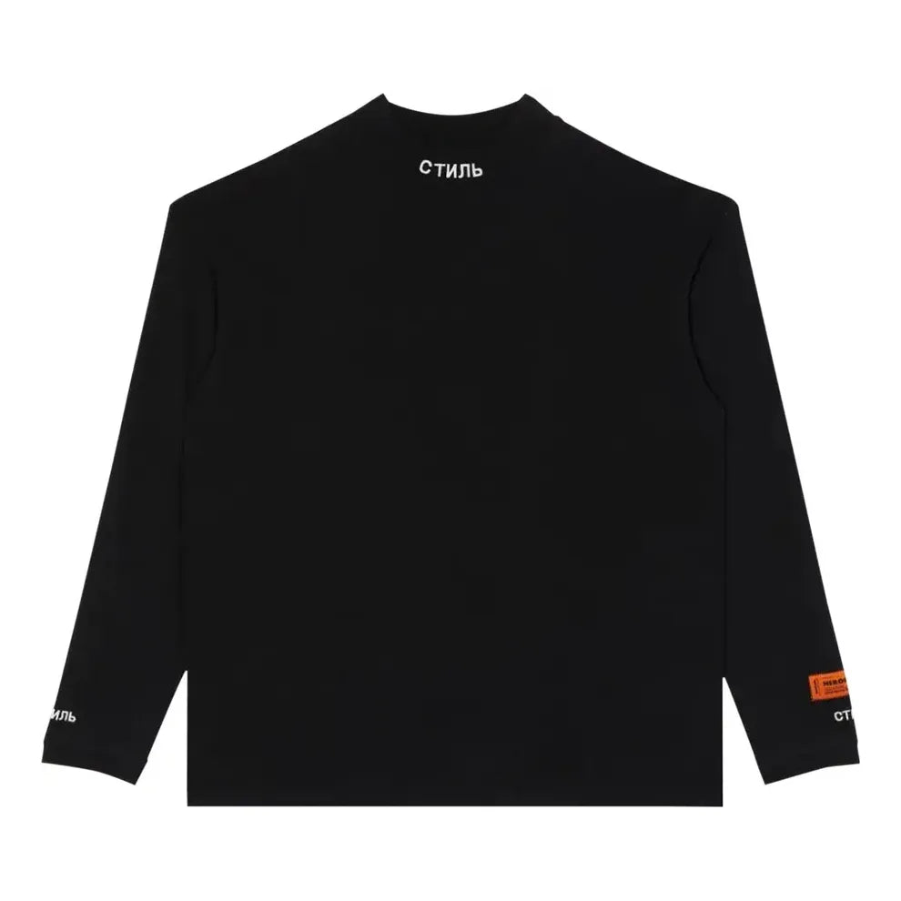HERON PRESTON CTNMB Long-Sleeve Turtleneck T-shirt 'Black' HMAB017C99JER0011001