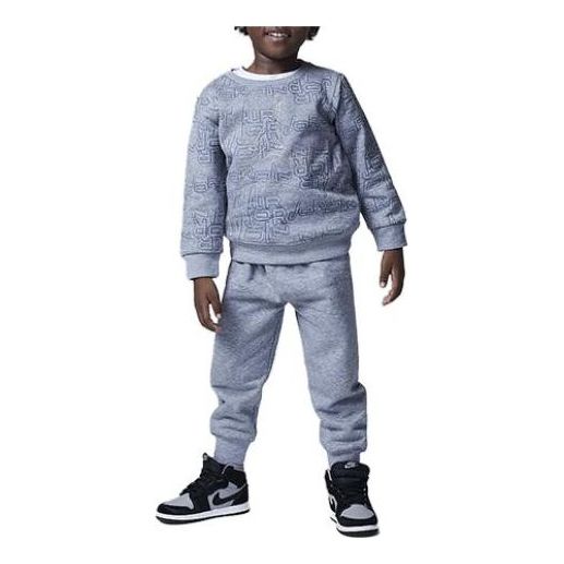 (TD) Air Jordan Take Flight Crewneck Sweatshirt and Joggers 'Grey' FV5905-091