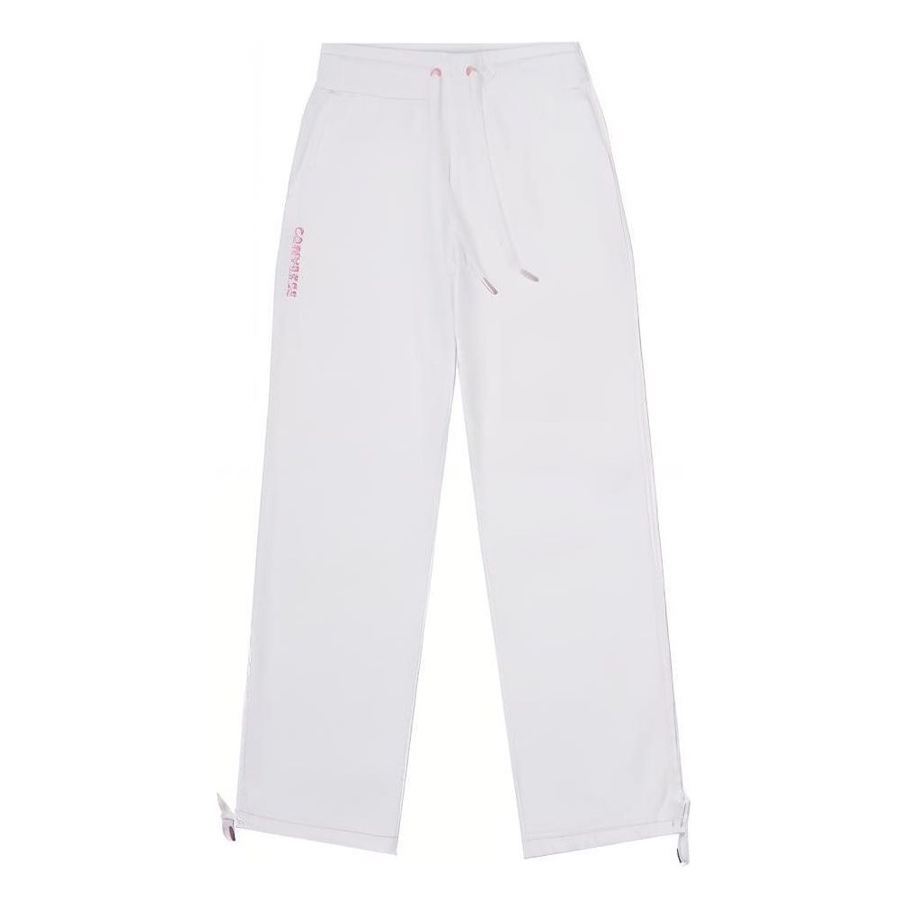 (WMNS) Converse Woven Sweatpants Asia Sizing 'White' 10025876-A01