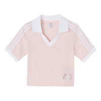 (WMNS) adidas Originals Cropped Polo Shirts 'Pink' IP3757