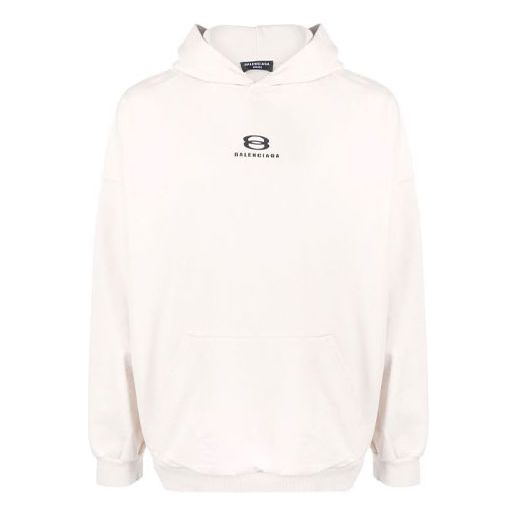 Balenciaga Unity Hoodie Wide Fit 'Light Beige Black' 674986TLVG19054