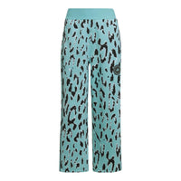 (WMNS) adidas by Stella McCartney Cropped Pants 'Teal Black' HA8965