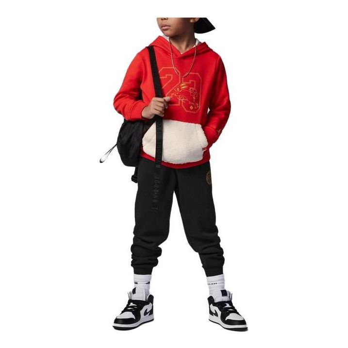 (GS) Air Jordan Sportswear Hoodie Set 'Red' FJ9633-010