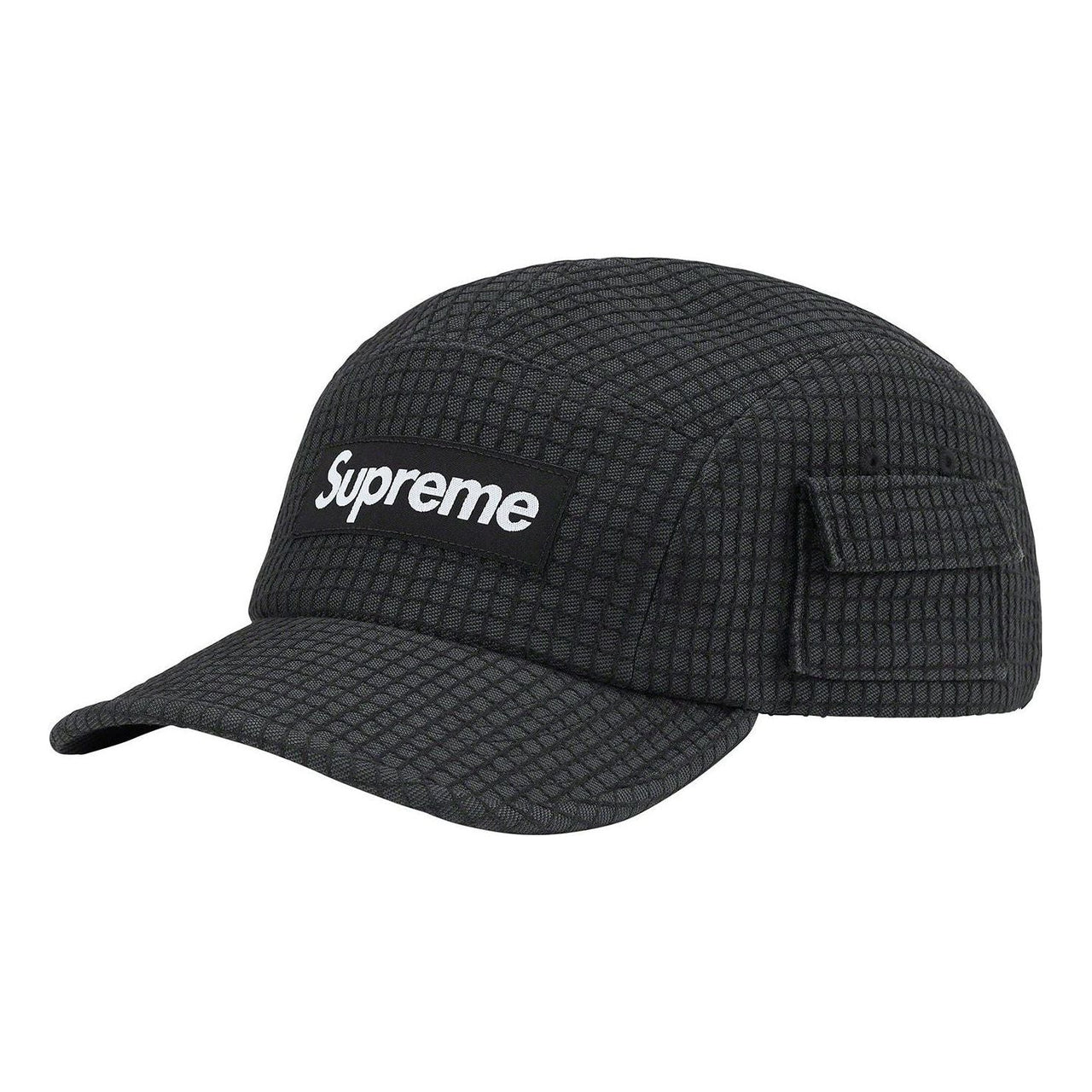 Supreme Denim Ripstop Camp Cap 'Black White' SUP-SS22-750