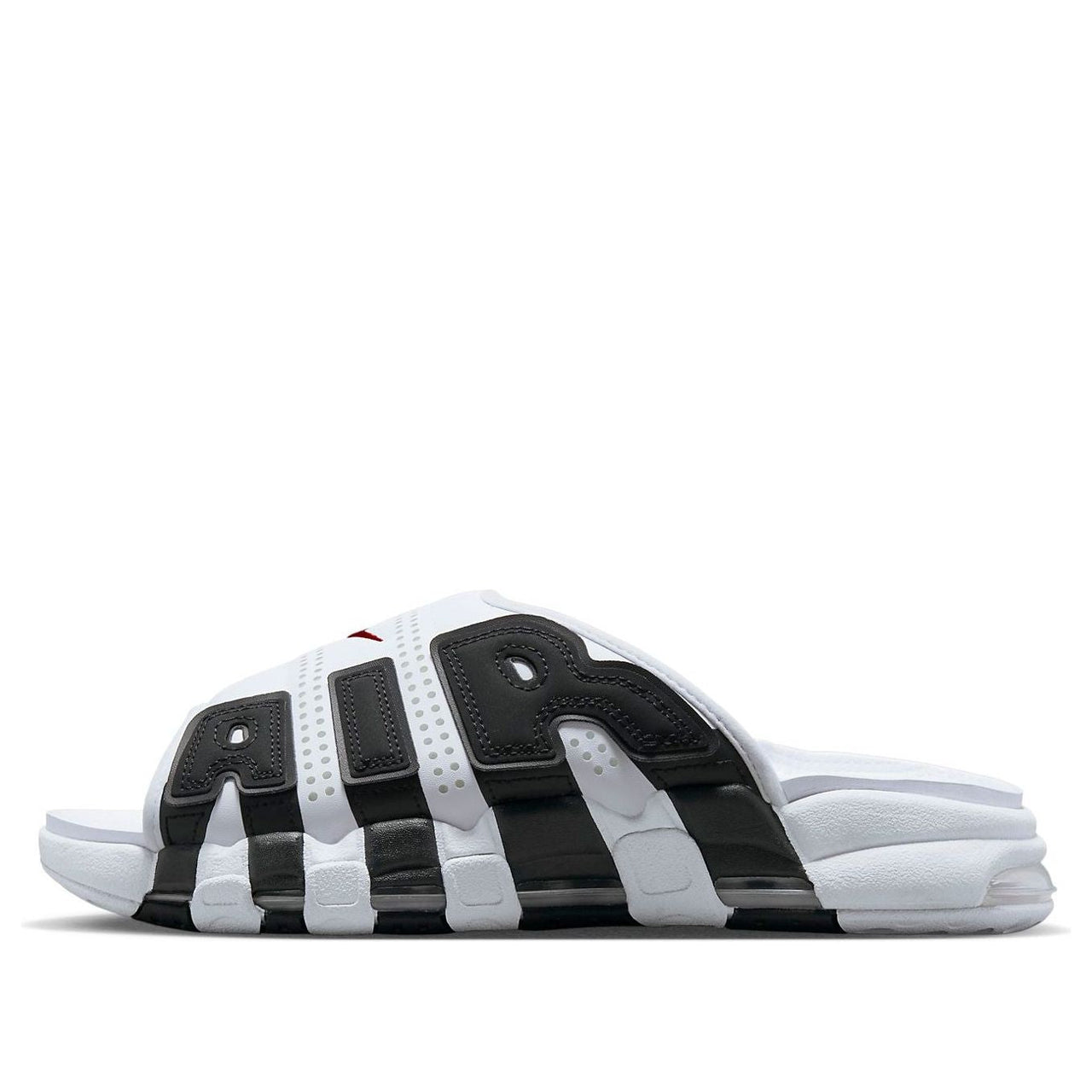 Nike Air More Uptempo Slide 'White Black Red' FB7815-100