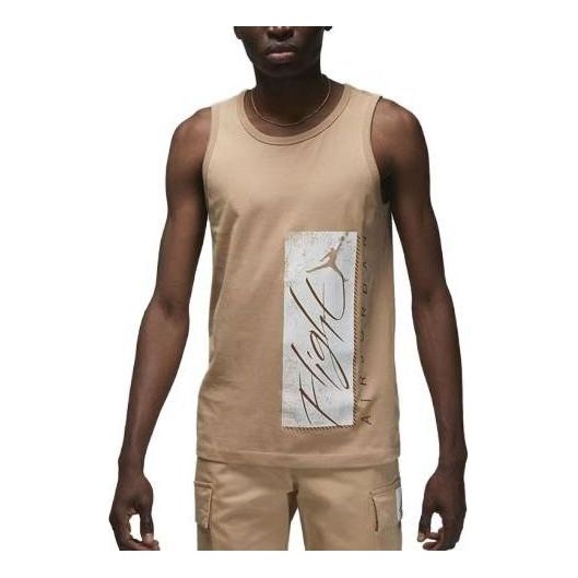 Air Jordan Essentials Graphic Tank Top 'Khaki' FJ2083-200