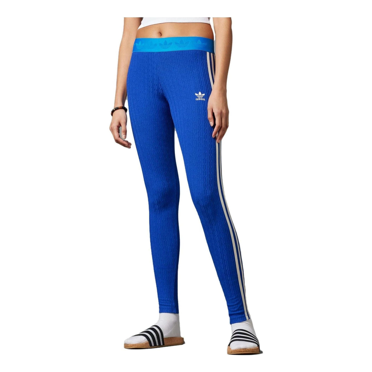 (WMNS) أديداس Adicolor 70s طماق متماسكة "أزرق" IK7849