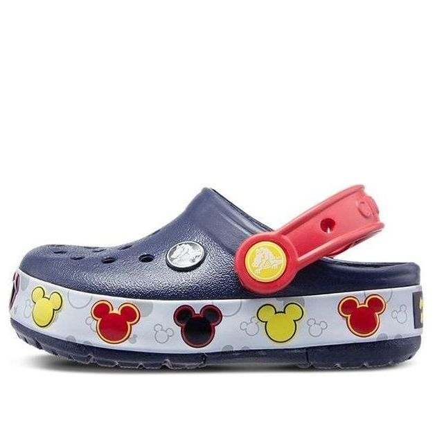 (PS) Crocs Crocband Mickey Fun Lab Lights Clogs 'Navy Red' 204994-410