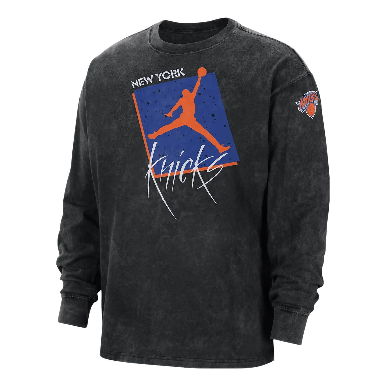 Air Jordan New York Knicks Courtside Statement Edition Max90 NBA Long-Sleeve T-Shirt 'Black' DV5745-010