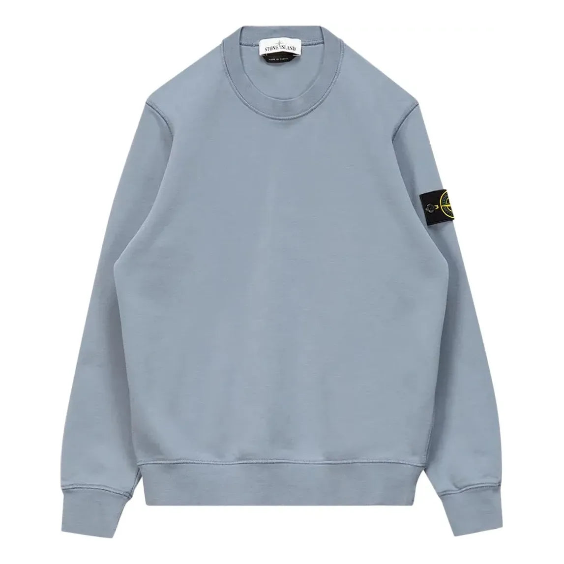 STONE ISLAND Patch Logo Crewneck Sweatshirt 'Mid Blue' 741563051-V0046