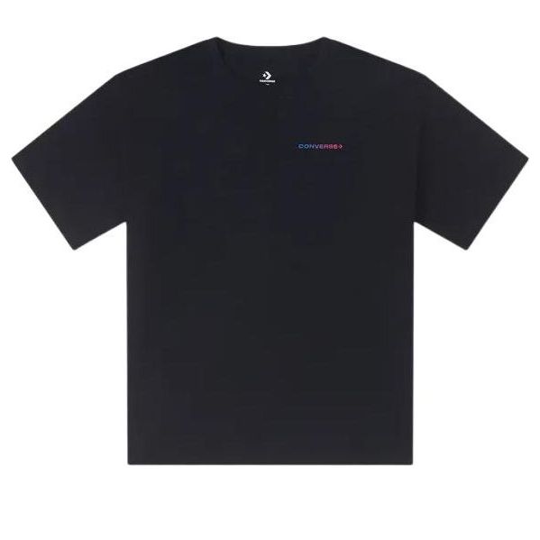 (WMNS) Converse Soundwaves T-Shirt Asia Sizing 'Black' 10026374-A02