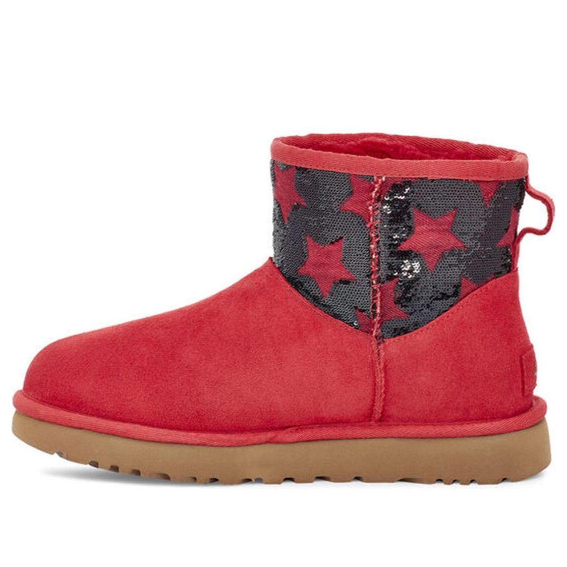(WMNS) UGG Classic Mini Sequin Stars 'Red' 1109441-RBRD