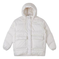 (WMNS) Converse Fashion Mid Down Jacket 'White' 10025220-A01