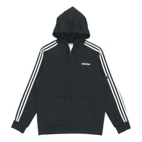 adidas 3-Stripes Fleece Hoodie 'Black' DQ3101
