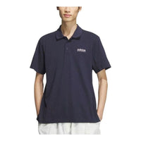 adidas Pique Solid Polo Shirt Asia Sizing 'Navy' JI9053